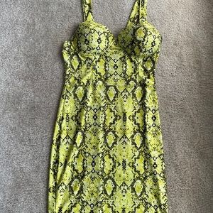 Green snake skin Fashion Nova dress